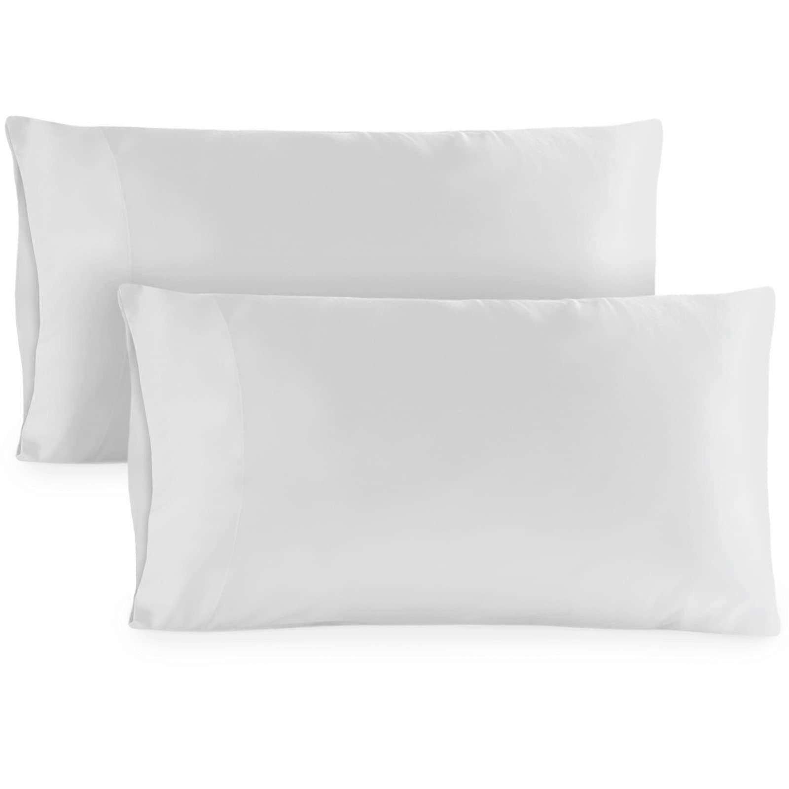 2 Pack Queen Size Cooling Silky Soft Pillowcases 20x30 Inch Breathable Bedding for Comfortable Sleep