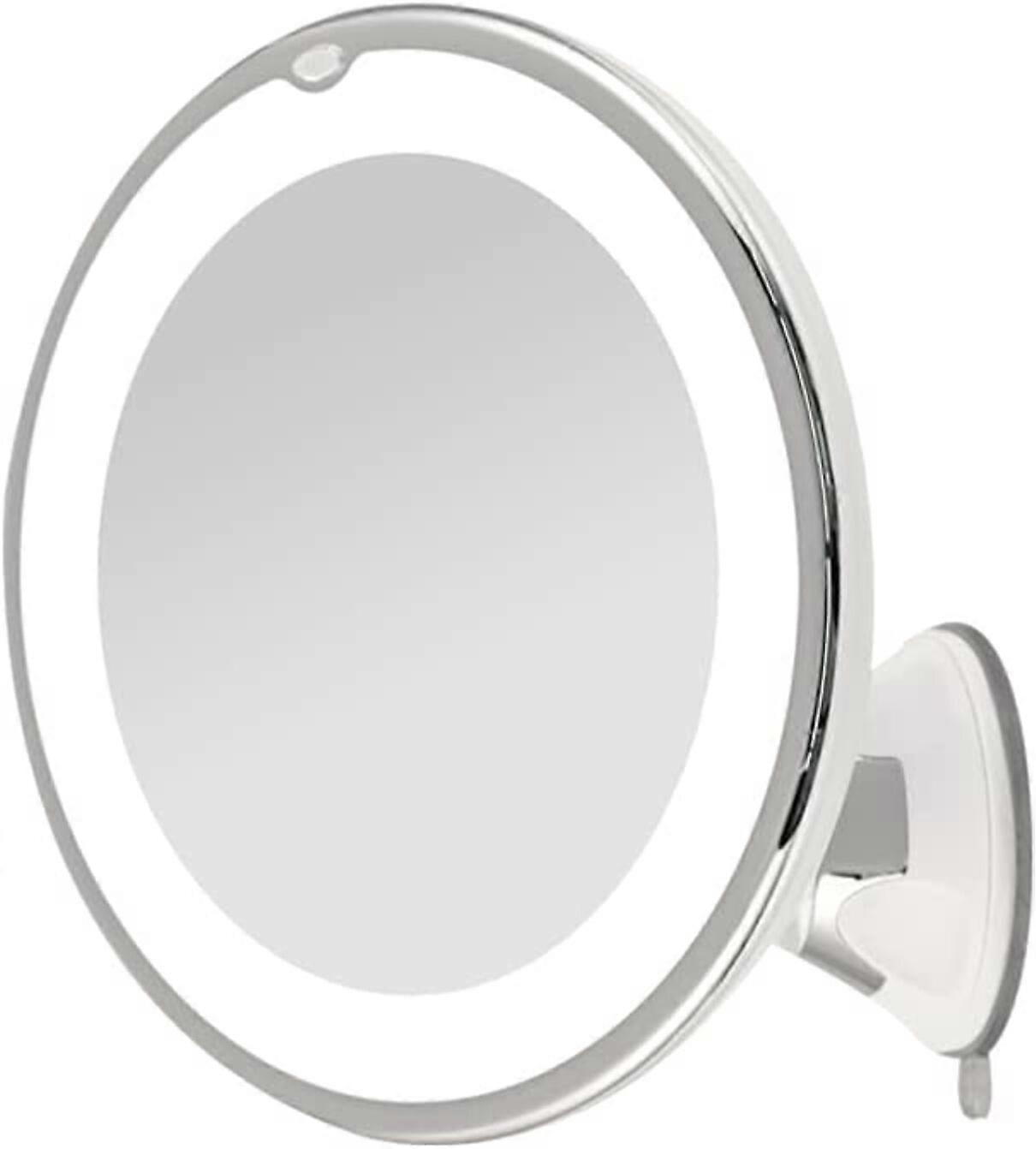 Professional Makeup Mirror, 10X Magnification, Bright LED Lighting