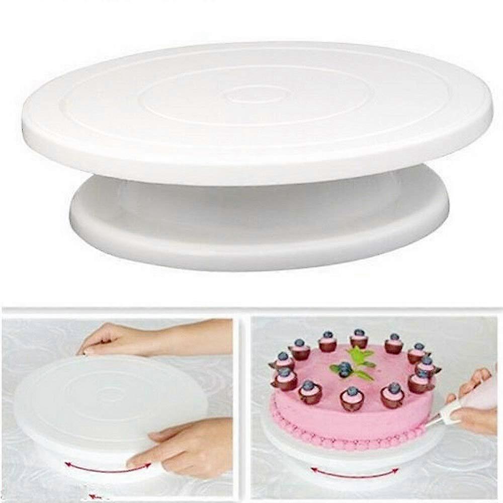 Cake Decorating Turntable Revolving Cake Stand Kitchen Utensils Cake Turning Table 1 Pack
