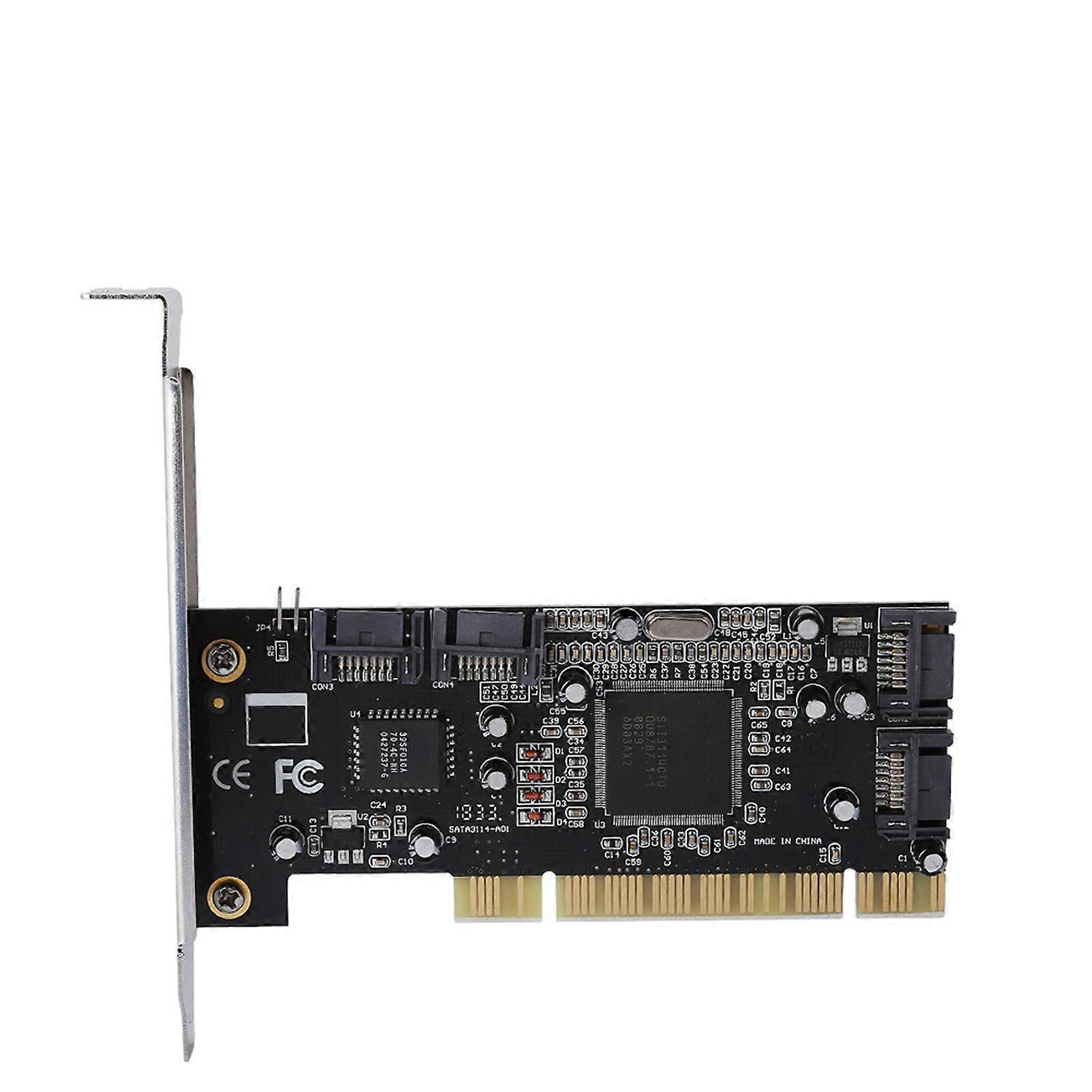 Carte contrôleur RAID PCI vers 4 ports SATA internes 1,5 Gbit/s, chipset Sil3114