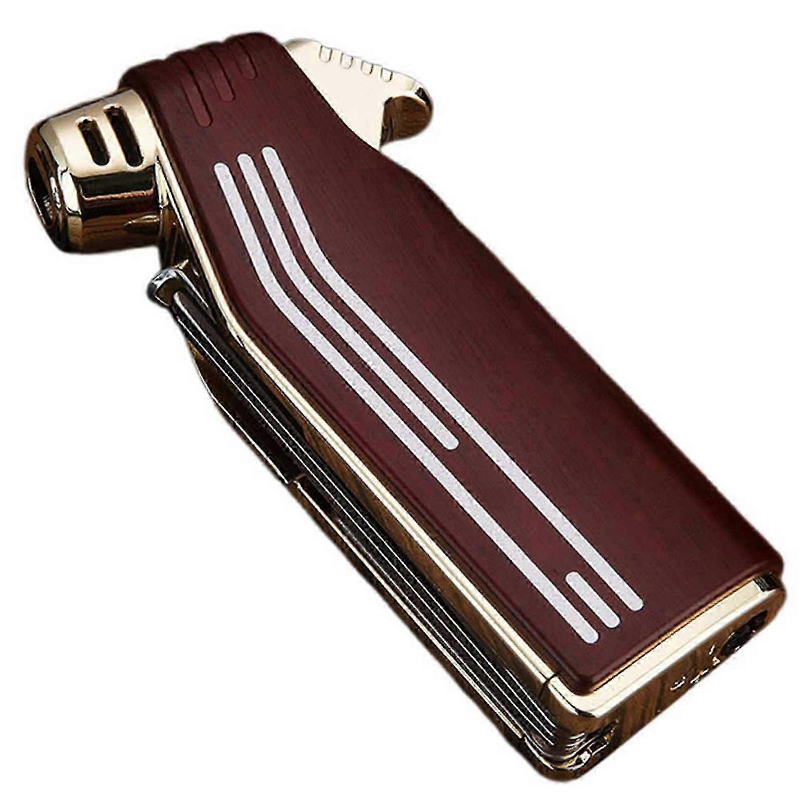 Refillable Butane Puffer Lighter with Soft Flame, Includes Pipe Tools Scraper, Tamper, Needle, Portable Lighter for Men