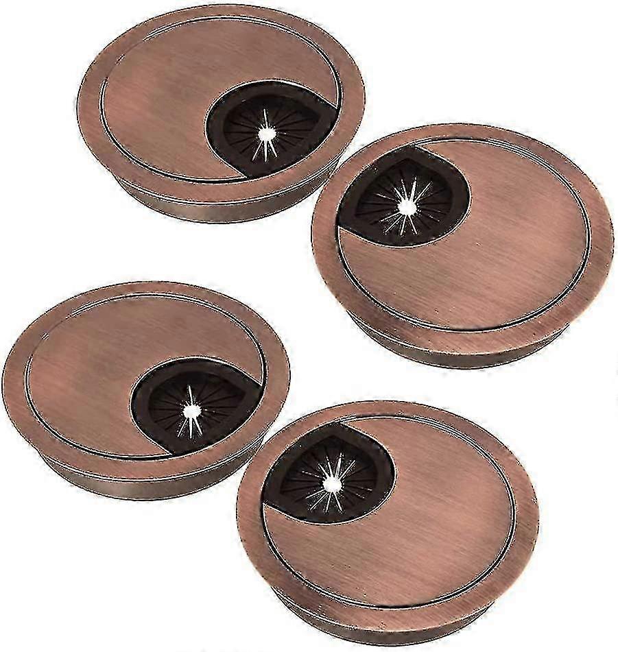 JiaWei 4 قطع مكتب جروميت كيت ، 50 مم كابل معدني جروميت كاب طاولة حلقات مكتب -ZHENV EwZ