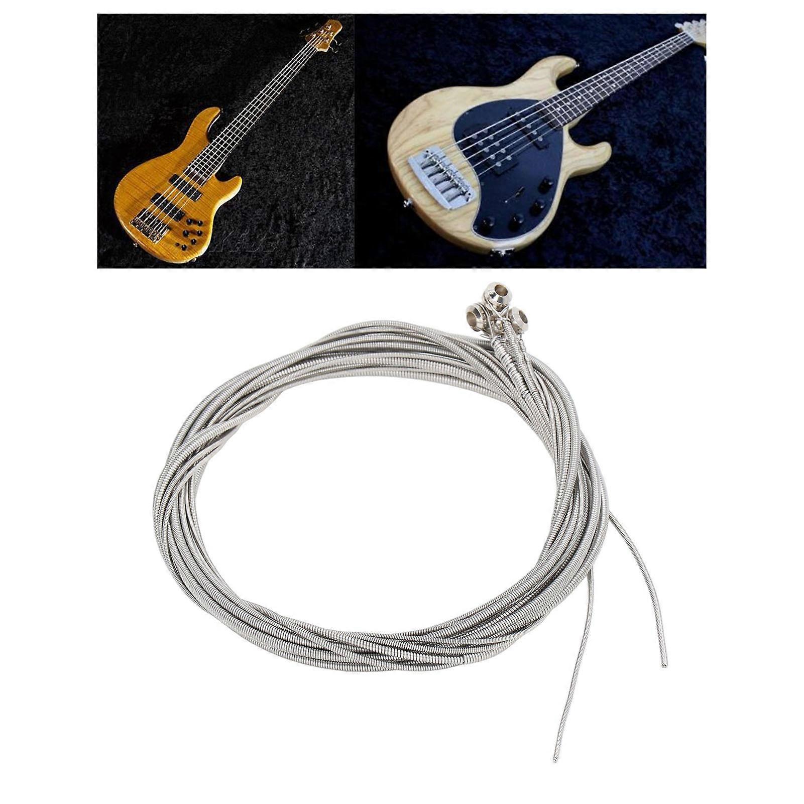 4Pcs Guitar String Ball End Steel Bass Strings Instrument Accessory for Replacement 