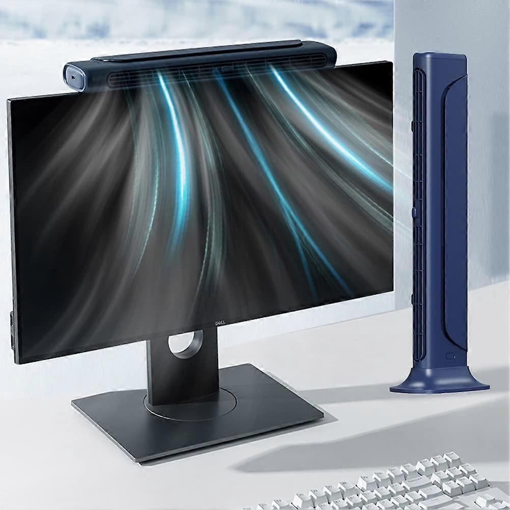 Clip On Computer Fan, Bladeless Monitor Clip On Fan Personal Cooling Fan for Office