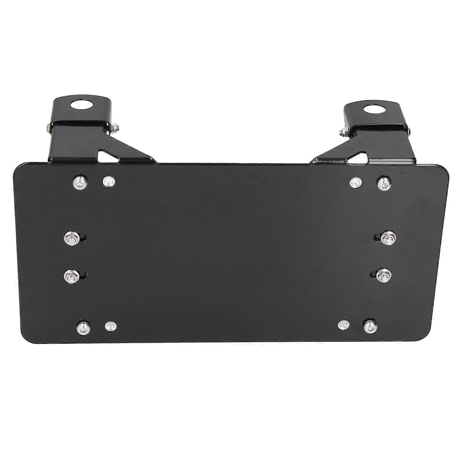 Car License Plate Cover Steel Winch Roller Fairlead Mounting Bracket Weather Proof Auto Accessories for Off Road Vehicle