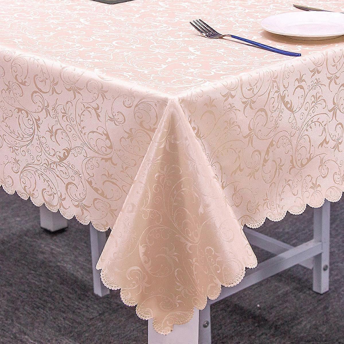Jacquard tablecloth pattern Splash resistant soft tablecloth Kitchen table tabletop Outdoor picnic rectangular
