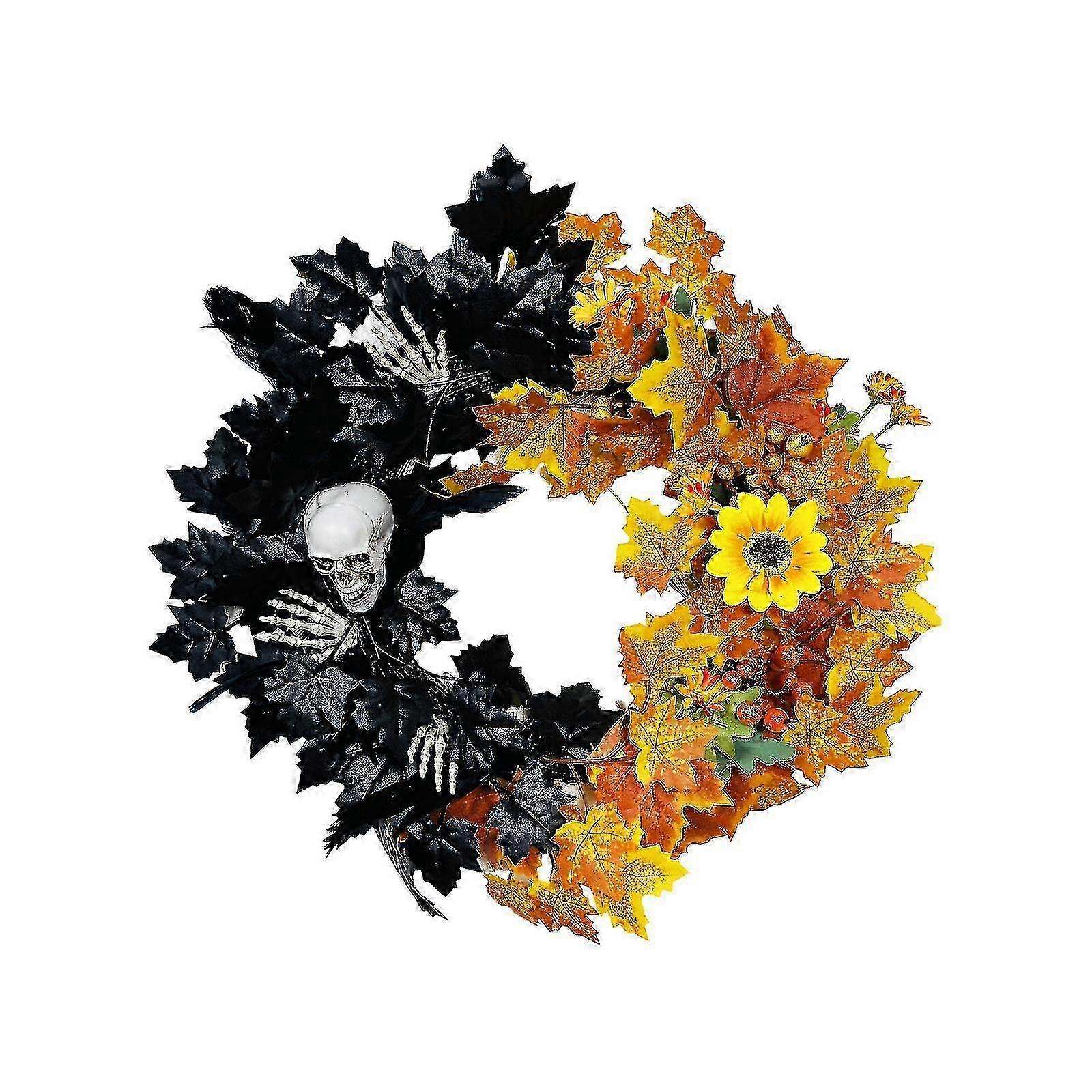 Rustic Halloween Decor - Rattan Berry Garland for Window and Door