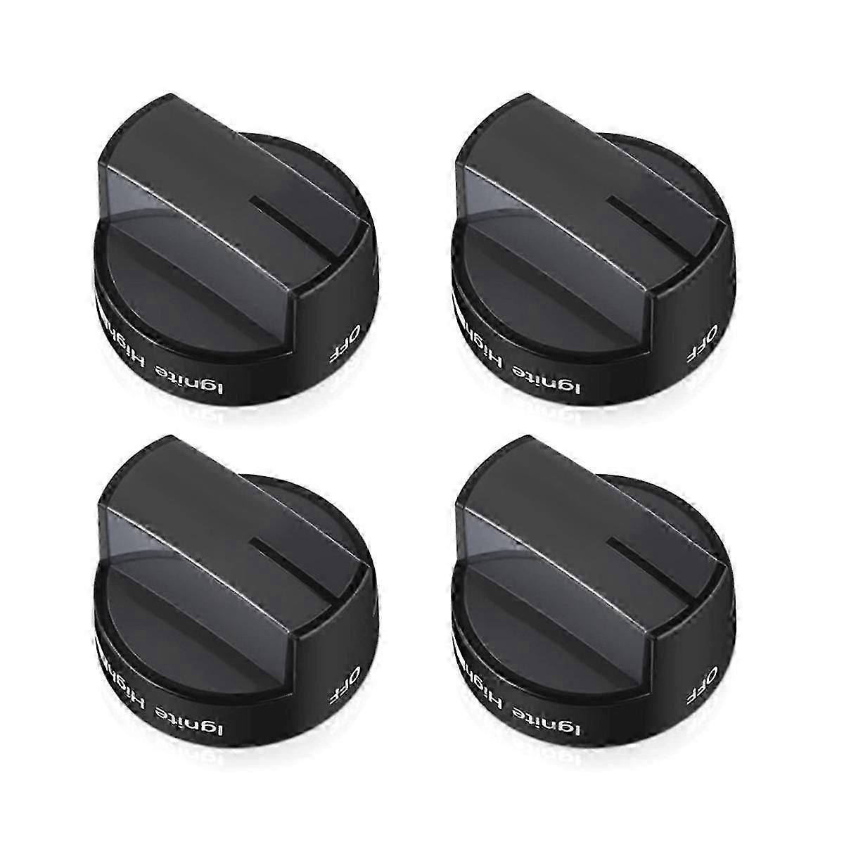 4X W10339442 Stove Knob, Cooktop Surface Burner Control Knobs Black Replaces WPW10339442 PS11753188