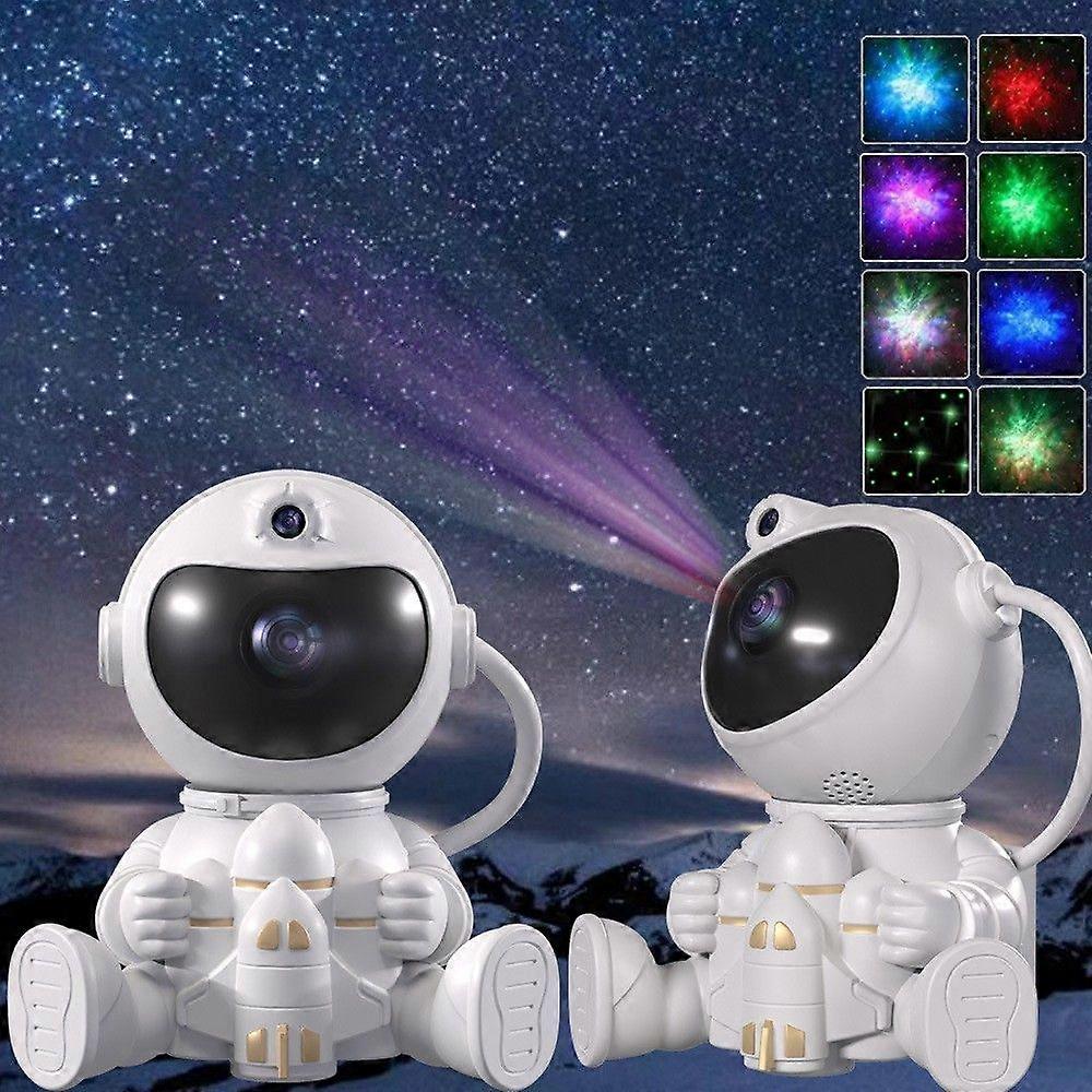 Space Shuttle Rakete Astronaut Sternenlicht, Projektorlampe Atmosphäre Astronaut Projektion Nachtlicht Schlafzimmer Dekoration