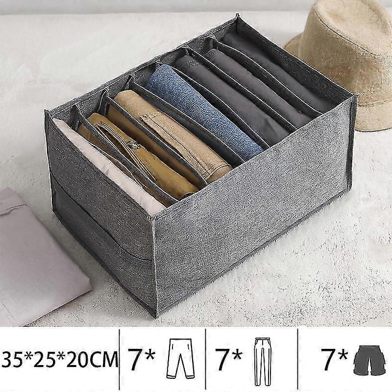 Foldable Clothes Storage Box With Partition Underwear Socks Clothes Storage Box