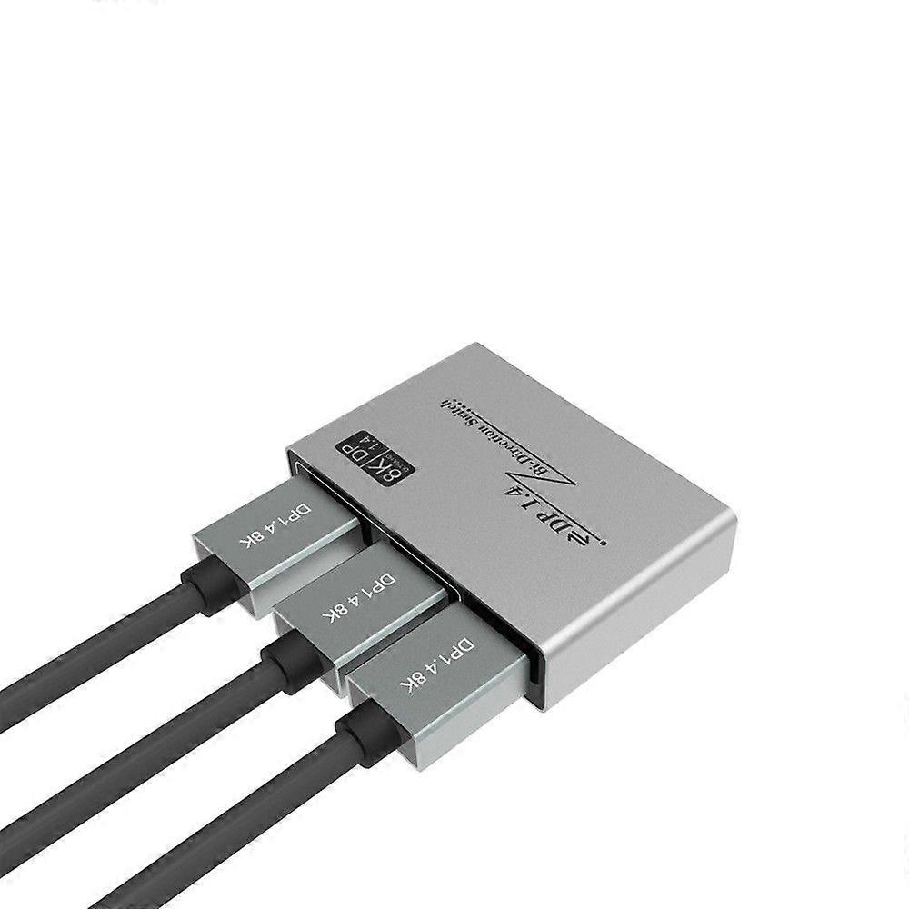 Displayport 1.4 Switch 8k Displayport Bi-direction Splitter Switcher Displayport Kvm 2x1 1x2 Display-port 8k@30hz,4k@120hz