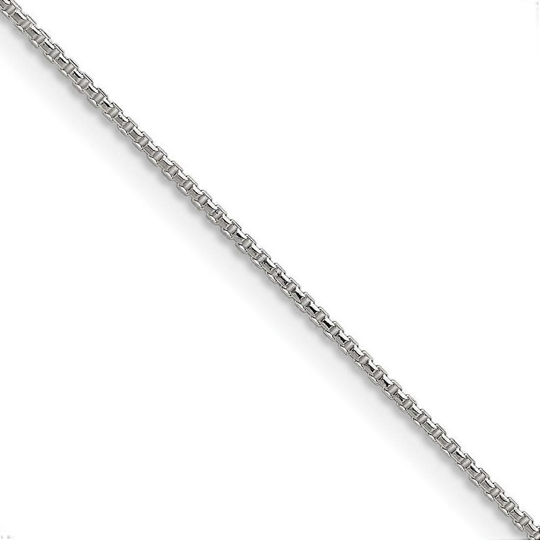 925 Sterling Silver .95mm Błyszczący okrągły naszyjnik z łańcuszkiem z 4-calowym naszyjnikiem łańcuszkowym dla kobiet i mężczyzn - Długość: