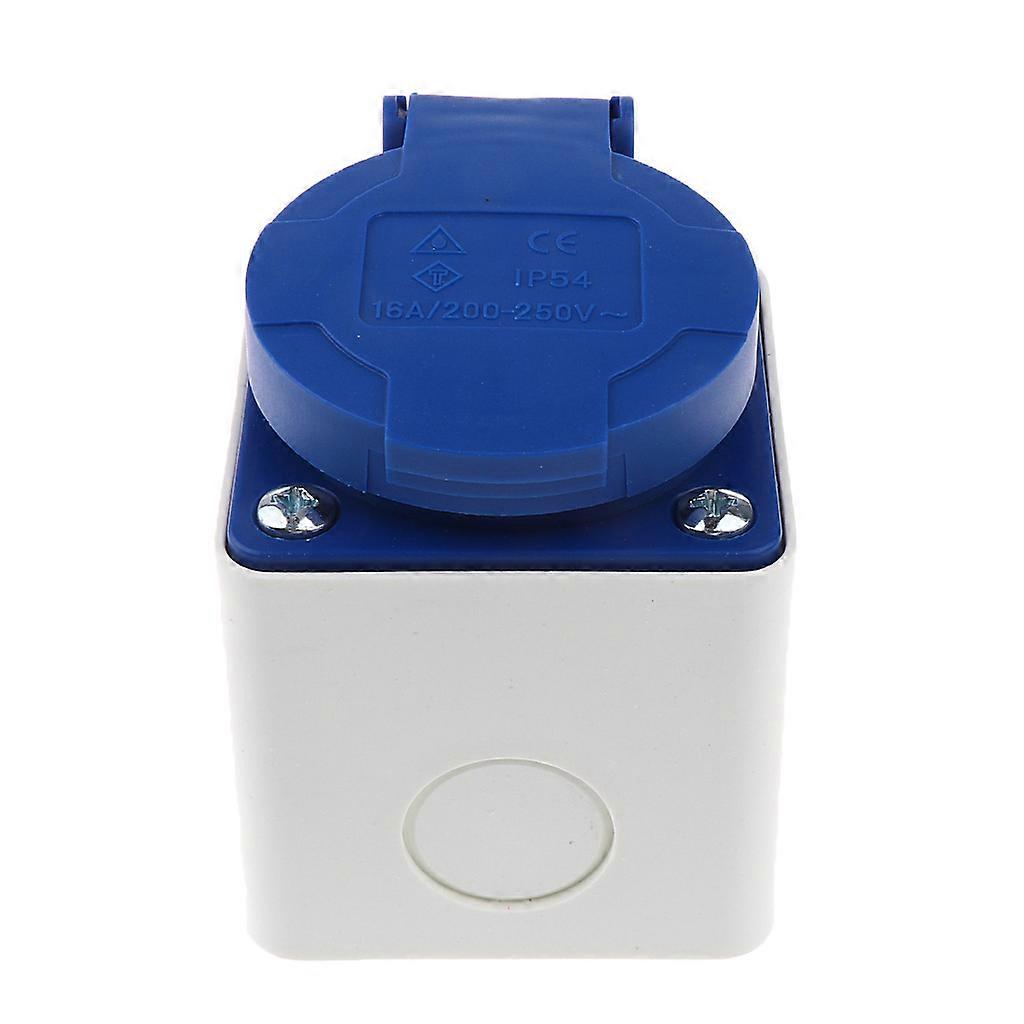 SCHUKO 2Pin 16A 220V Waterproof EU Power Socket