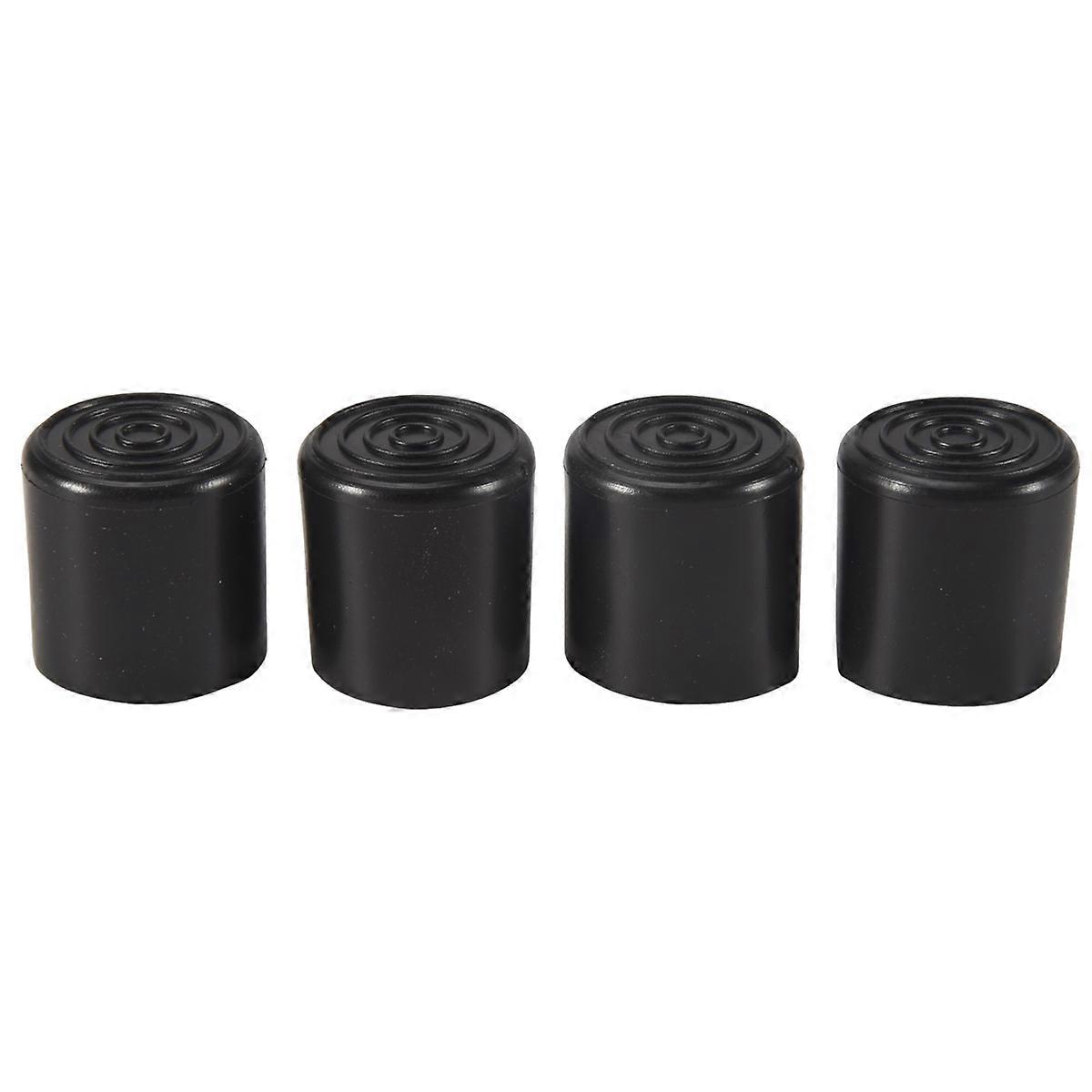 Rubber Furniture Feet Stool Chair Leg Tip Pad 4Pcs Black