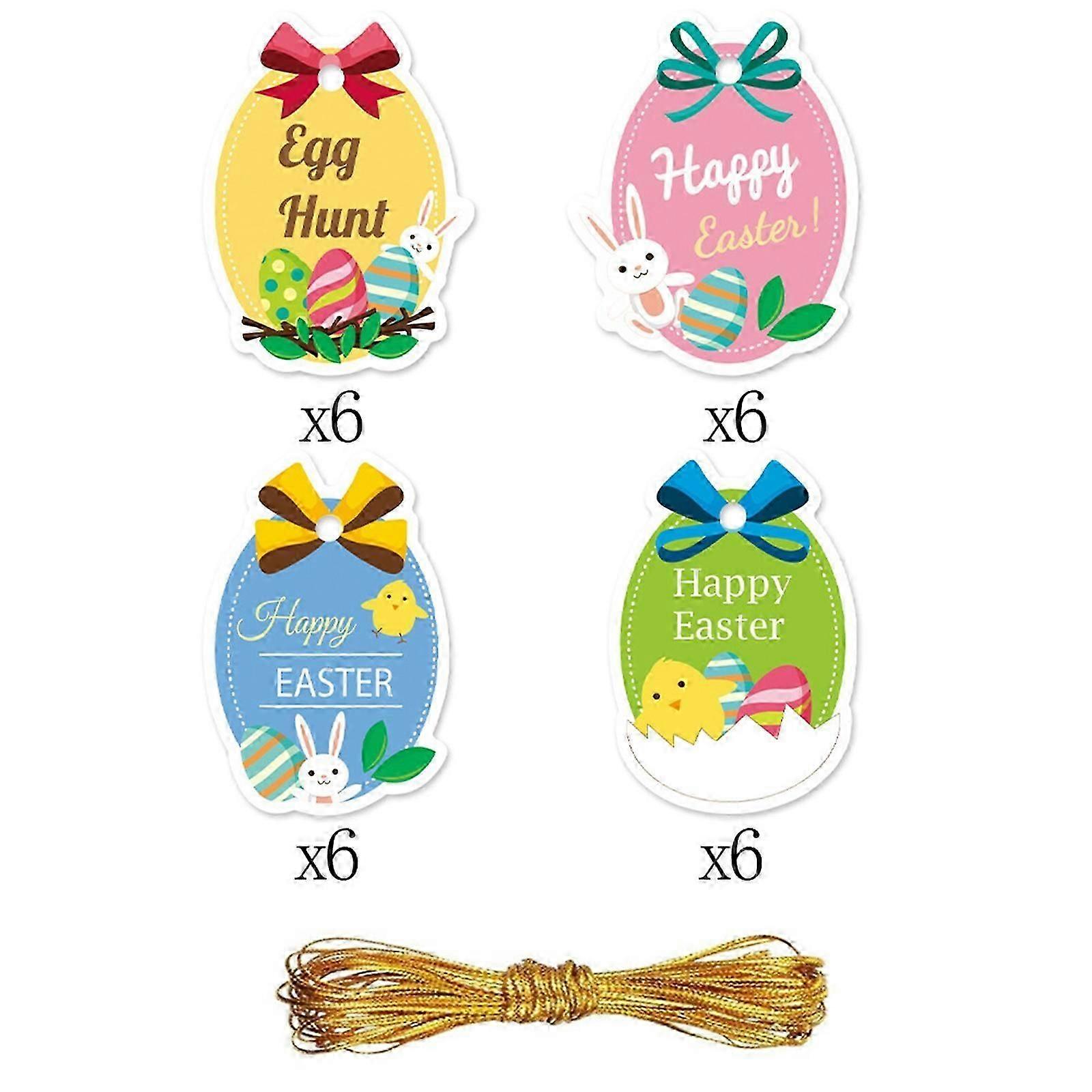 Easter Party Decoration Hanging Decorations Cute Gift Tags Bunny Festival Easter Hanging Tags PUW3127