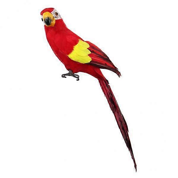 2 45 CM Artificial Feather Parrot Toy Lightweight decor 3 Colors