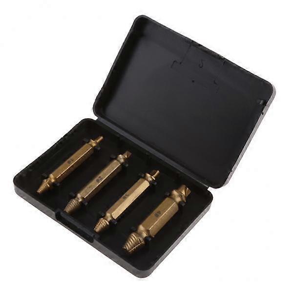 Premium 4-Piece Screw Extractor Kit for Easy Bolt Removal