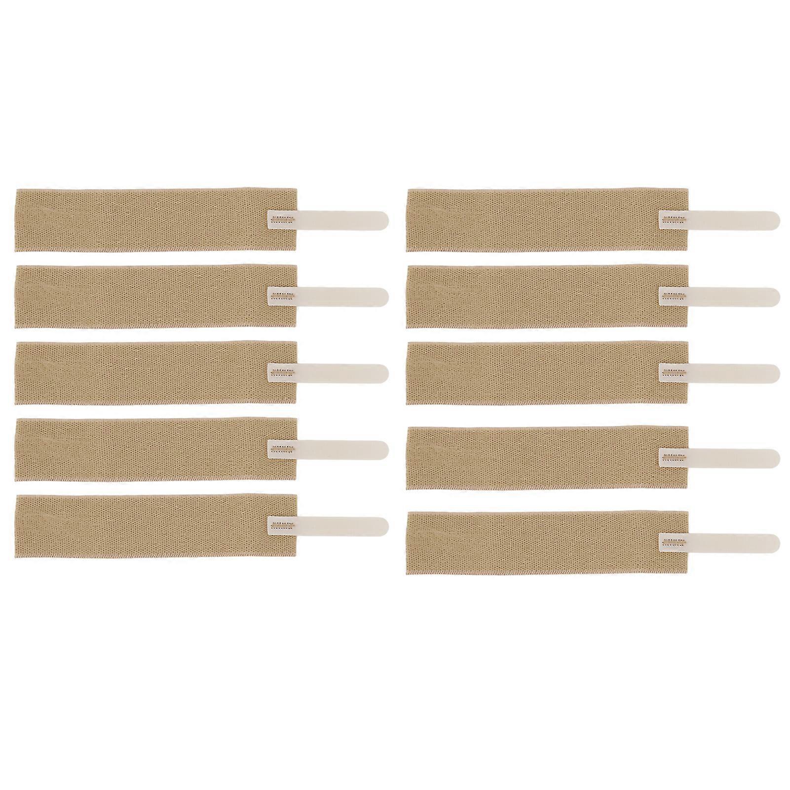 10pcs Urinary Bag Fixation Strap Hook Loop Fasteners Adjust Tightness Urine Bag Band