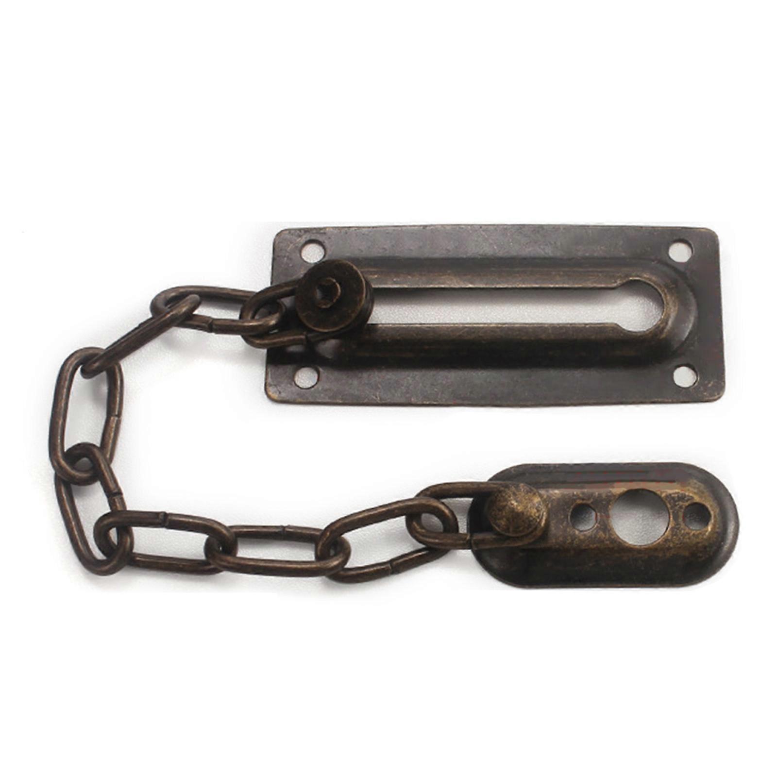 Sturdy Push Pull Door Lock Portable Accessory for Additional Security Designs No Drilling Required for Installation PP