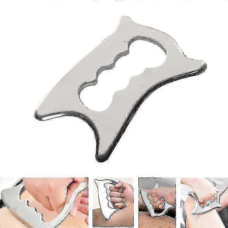 Strumento di massaggio raschiante in acciaio inossidabile Massaggiatore terapeutico Iastm Strumento di rilascio miofasciale Muscolo Tessuto molle Raschiatura del corpo Assistenza sanitaria