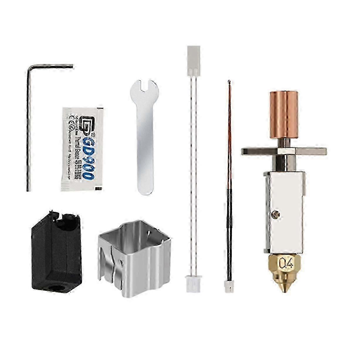 Upgraded Hotend Kit For K1/k1 Max Ceramic Heating Block Kit High Temperature High-speed Printing Fo