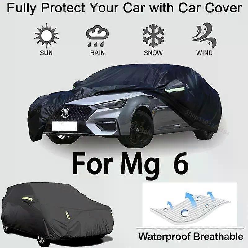 Πλήρης κάλυψη αυτοκινήτου για MG 6 Προστατευτικός εξοπλισμός εξωτερικού χώρου-αντιηλιακή ασπίδα αντιχιονιού αδιάβροχα και ανθεκτικά στη σκόνη αξεσουάρ αυτοκινήτων
