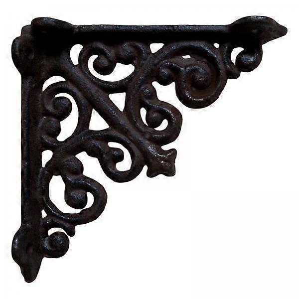 6x Cast Iron Wall Shelf Bracket Right Angle Frame Display Rack Brackets