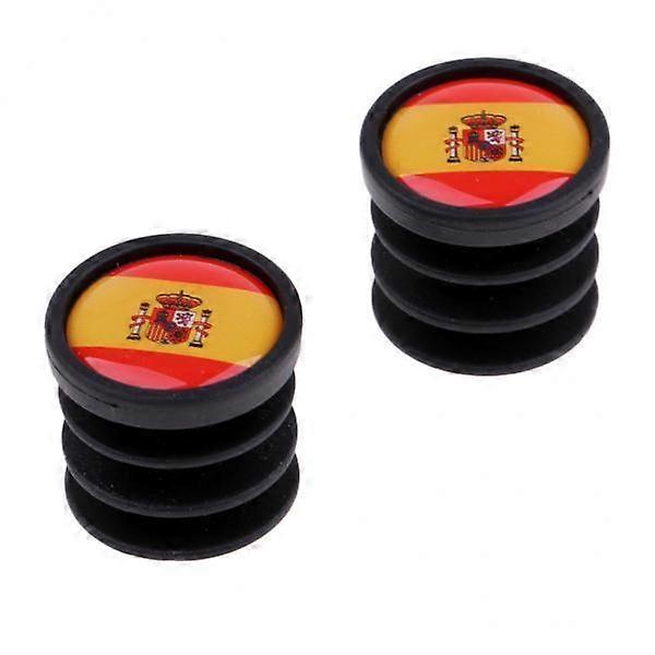 3x Pack of 2 Bicycle Handlebar End Plugs - Choice in National Flag Patterns -