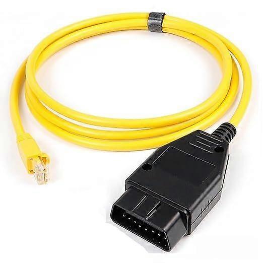 OBD OBDii Rj45 ENET OBDII Ethernet Cable for Interface Coding 2m Compatible G F-Series (Thin)