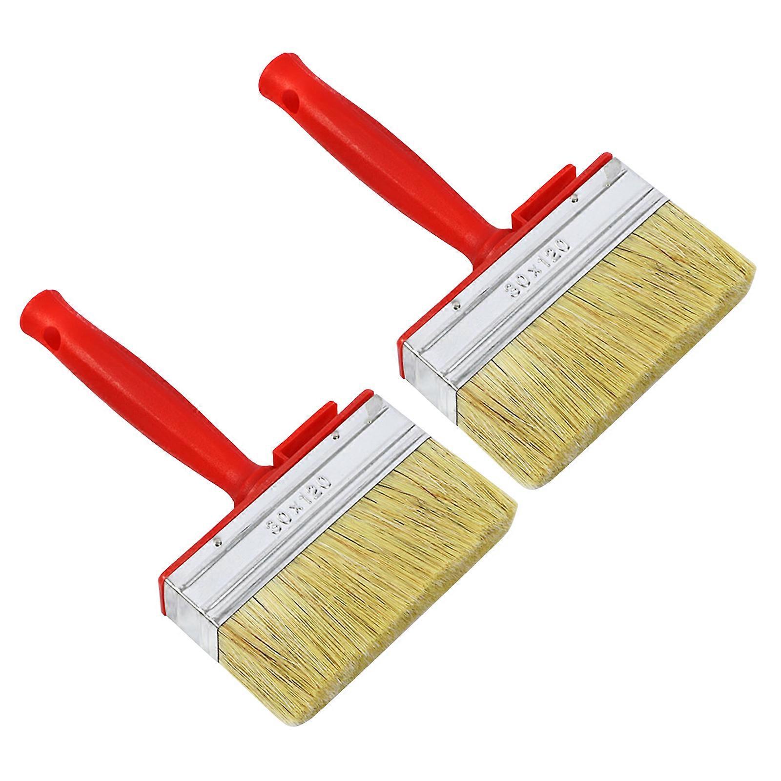 Heavy Duty Plastic Paint Brushes Thickened Plastic Handle Soft Bristles,Perfect for Construction Workers Enthusiasts
