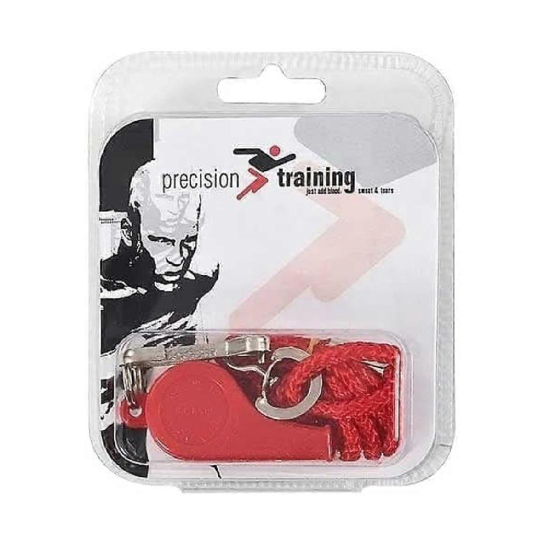 Silbato deportivo de plástico de entrenamiento de precisión con cordón de color variado