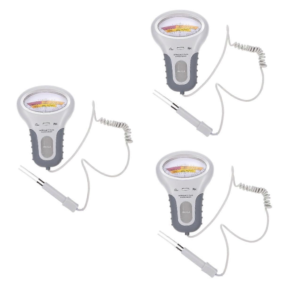 Pack of 3 Water Quality Tester Electric Tester Pool pH Meter for Water