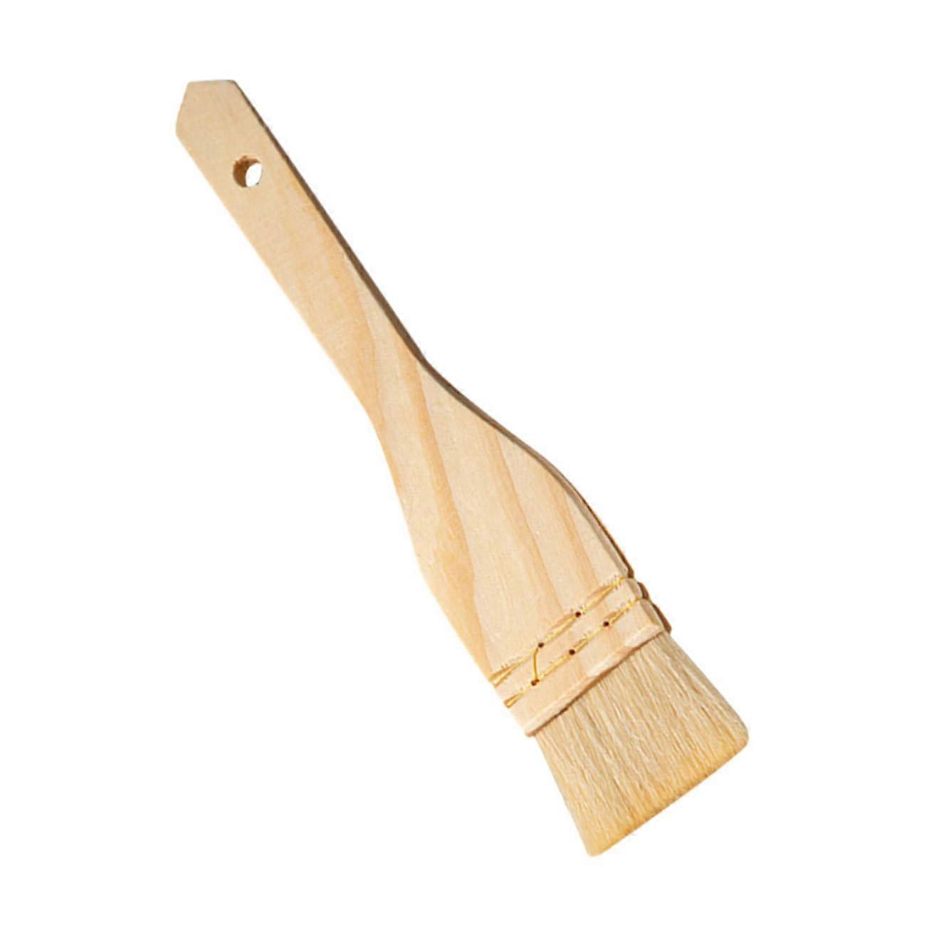 Grill Brush with Handle for Grate Cleaning, Rotisserie, Sourdough Bread Cutting, and Basting, Charcoal Grill Accessory