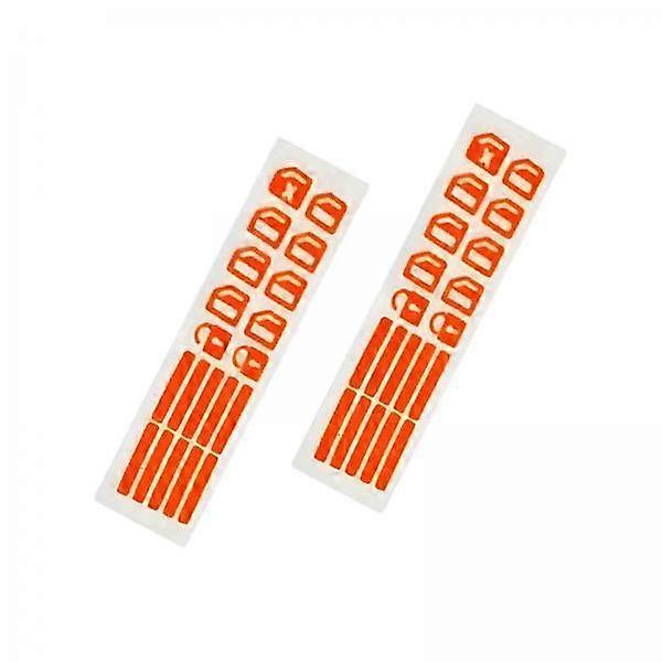 2-6pack 2x Car Control Switch Button Luminous Stickers Auto Night Fluorescent