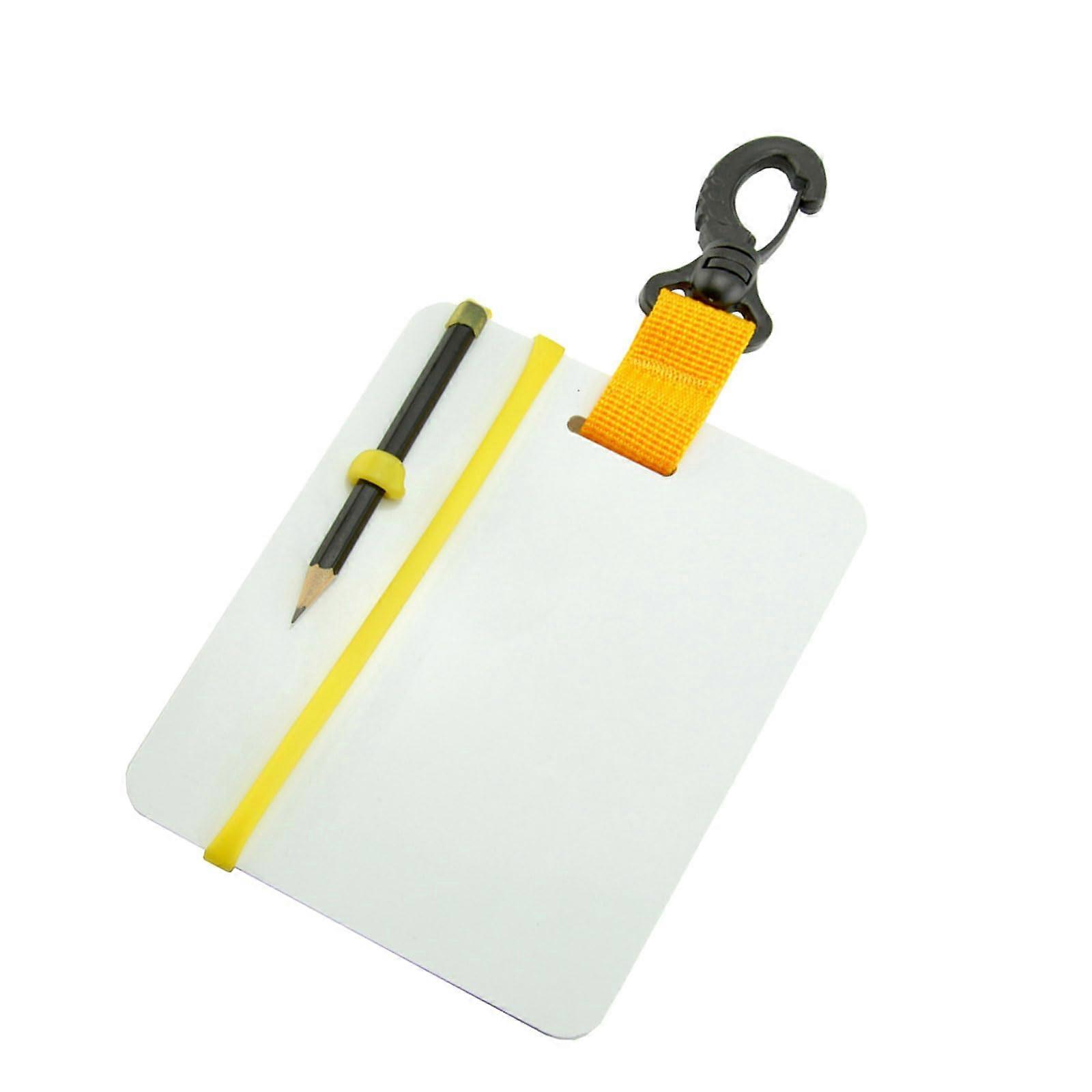 Diving Writer Underwater Wordpad - Snorkel Writing Board with Pencil and Clip, Easy to Use Waterproof Notebook