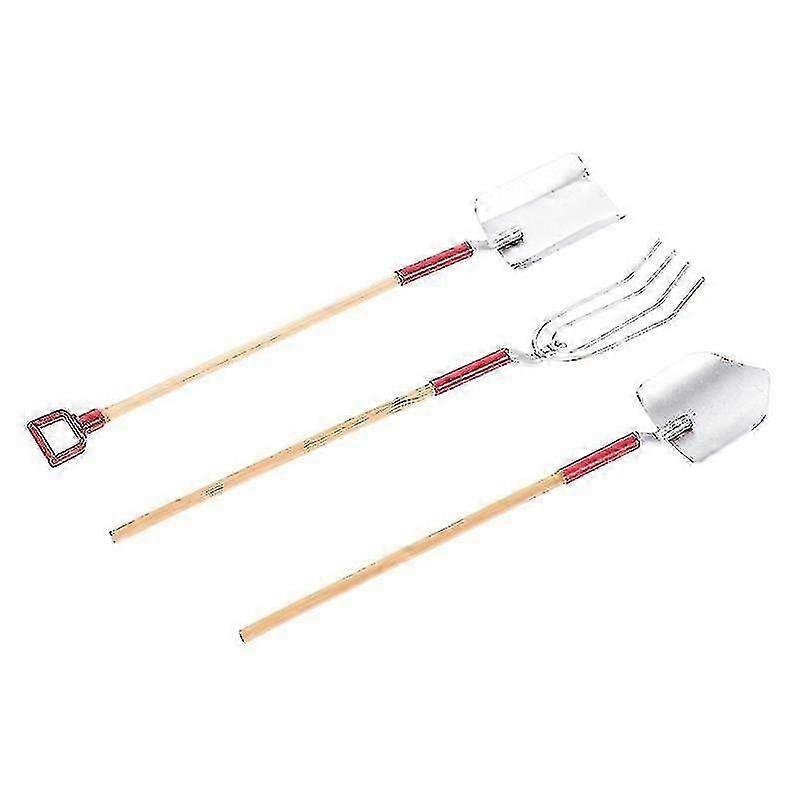 13.5X2.5x0.5cm Scale Model Kits 1 Set Of Decorative Miniature Farm Tools Gardening Mini R