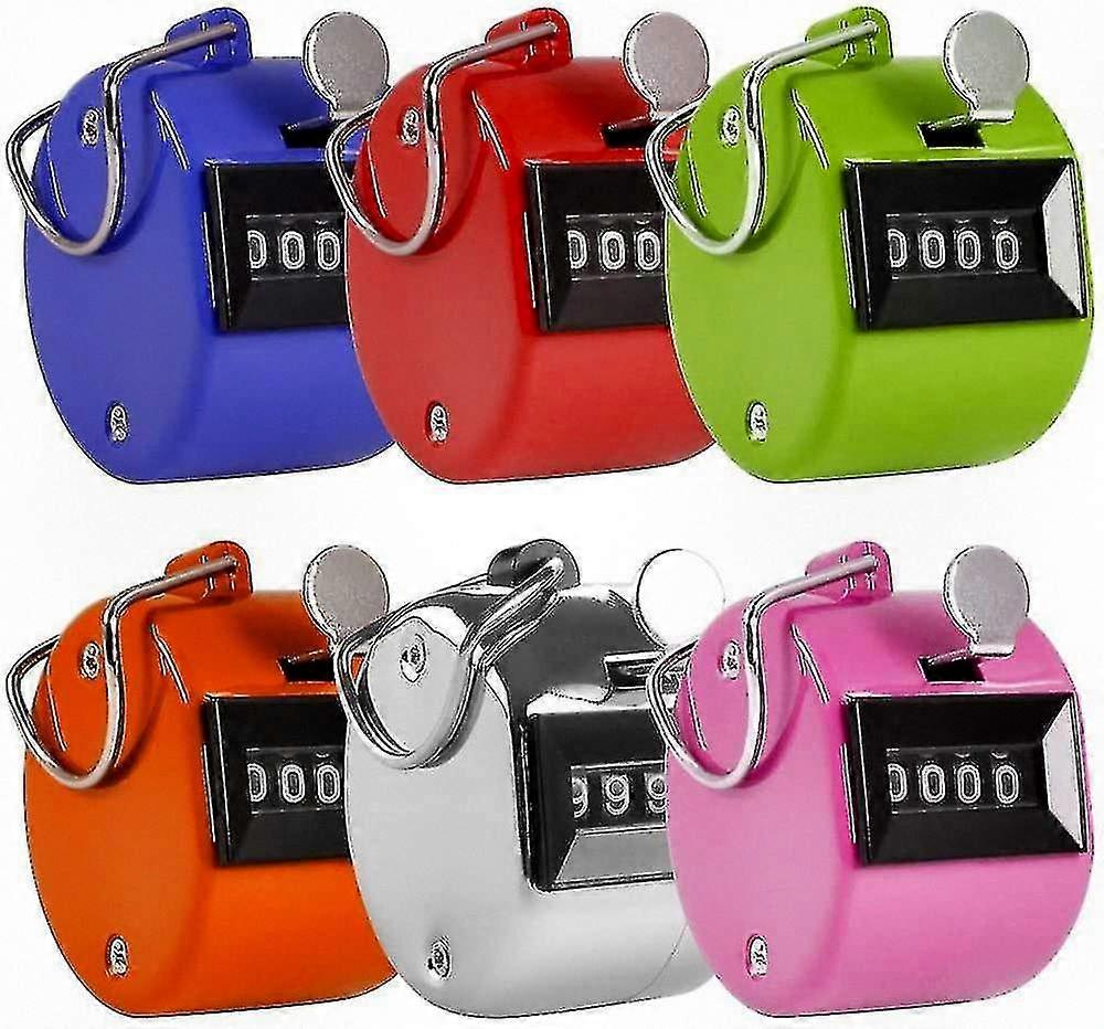 Colorful 4-Digit Mini Tally Counter with Sports Counting Function - 1 Piece Handheld Clicker for Scorekeeping