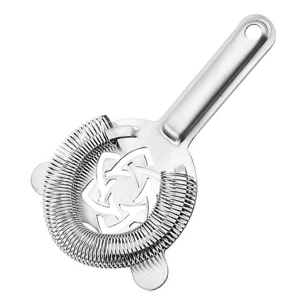 Stainless Steel Ice Strainer for Cocktails – Smooth Drink Preparation Bar Accessory for Home and Pub Use