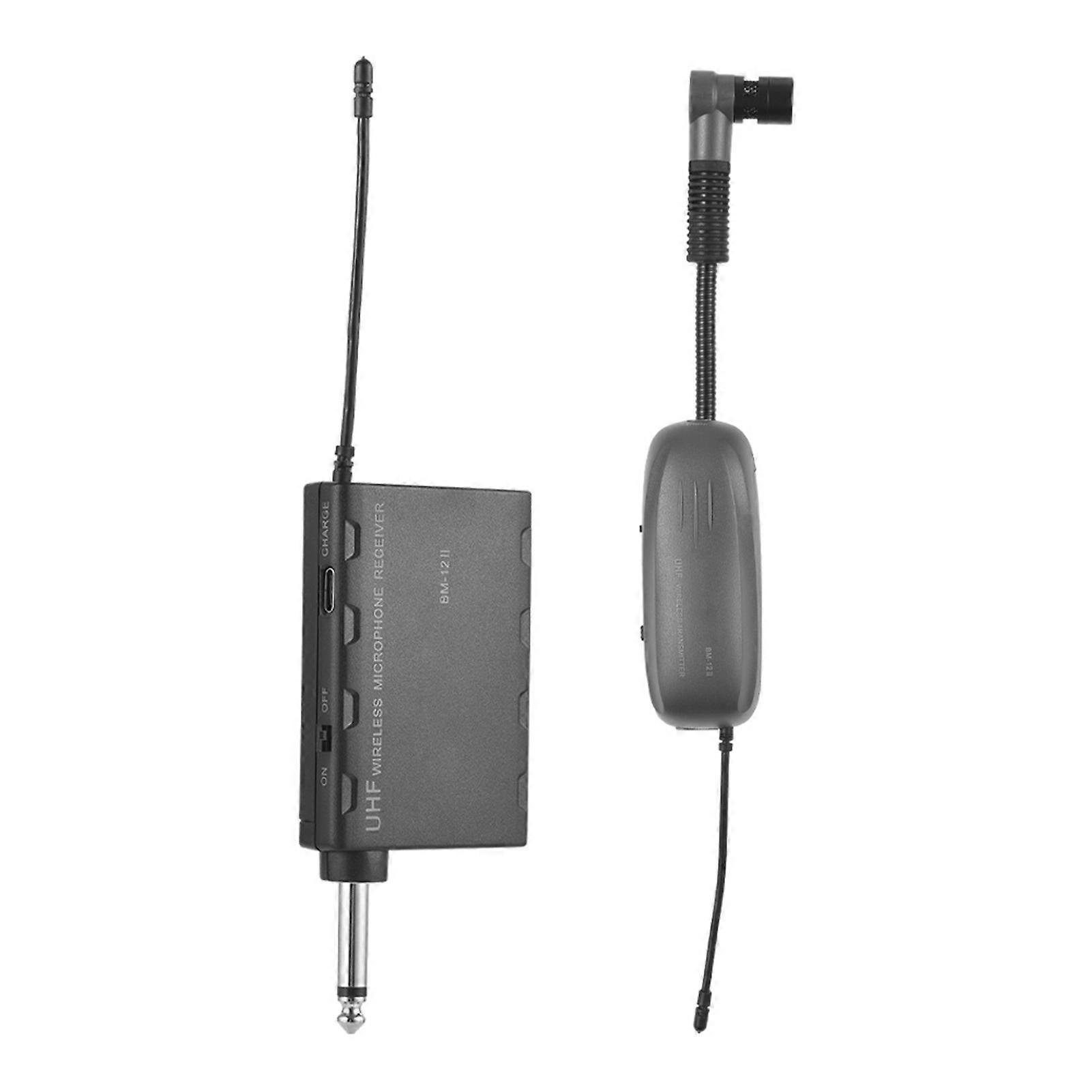 Baomic BM-12/V2 UHF Drahtloses Instrumentenmikrofonsystem 16 Kanäle