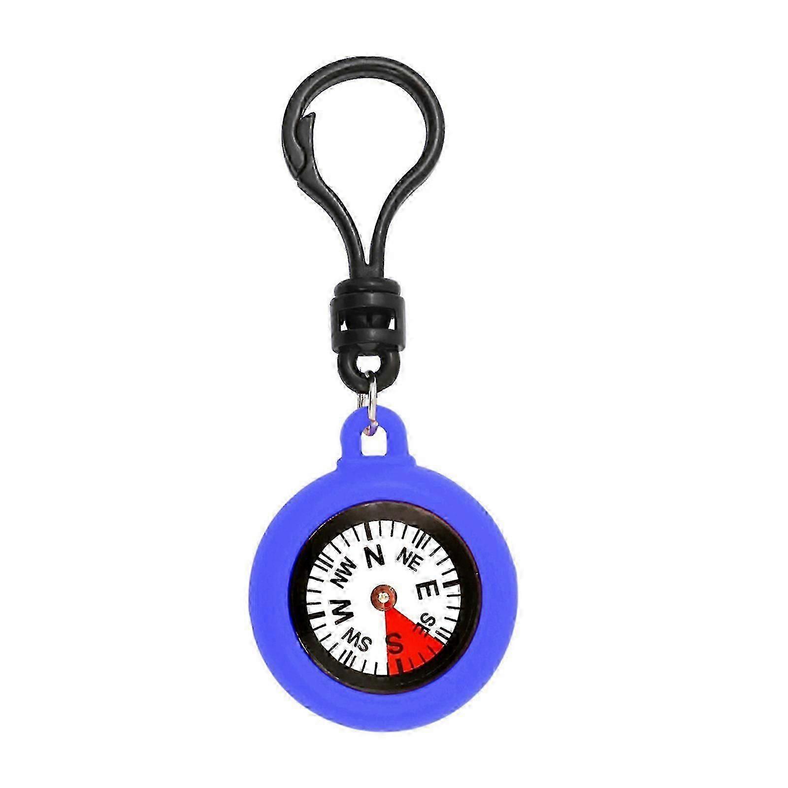 Waterproof Mini Compass with Keychain,Professional Navigation Tool for Camping Survival Hiking,Suitable for Outdoor Enthusiasts (Rose Red)
