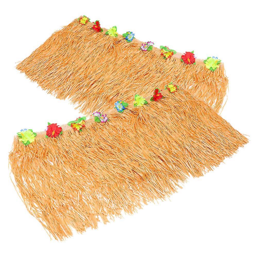 هاواي موضوع حزب زينة الشاطئ موضوع الجدول تنورة للعائلات 276X75CM 2 قطعة