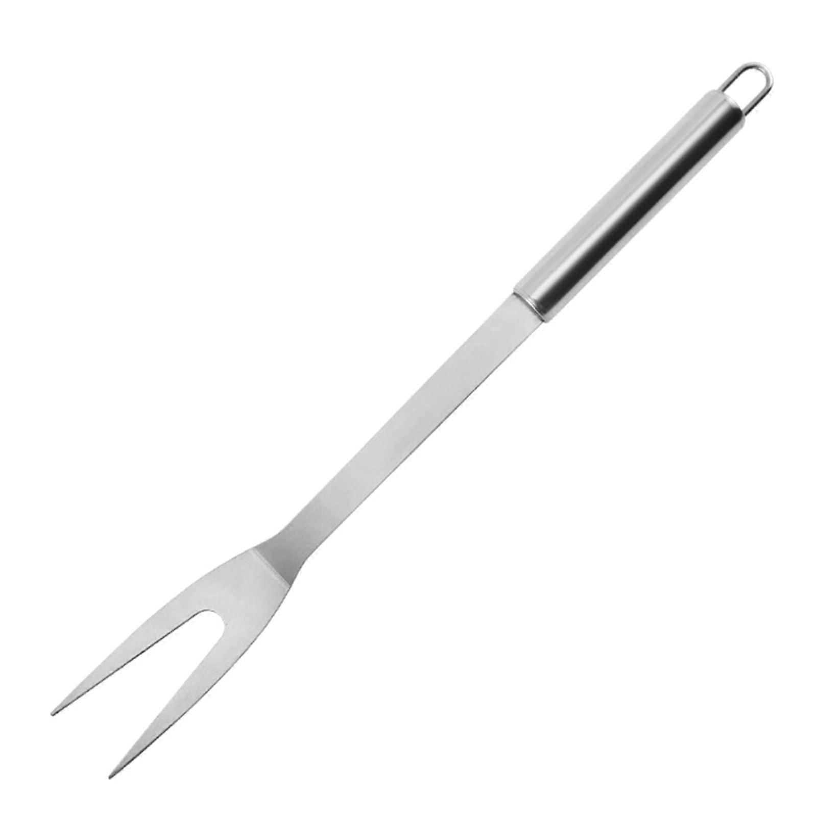 Stainless steel BBQ serving fork, meat fork, roasting fork, grilling fork, carving fork, cooking fork, steak fork, gripping fork Ref: 2654