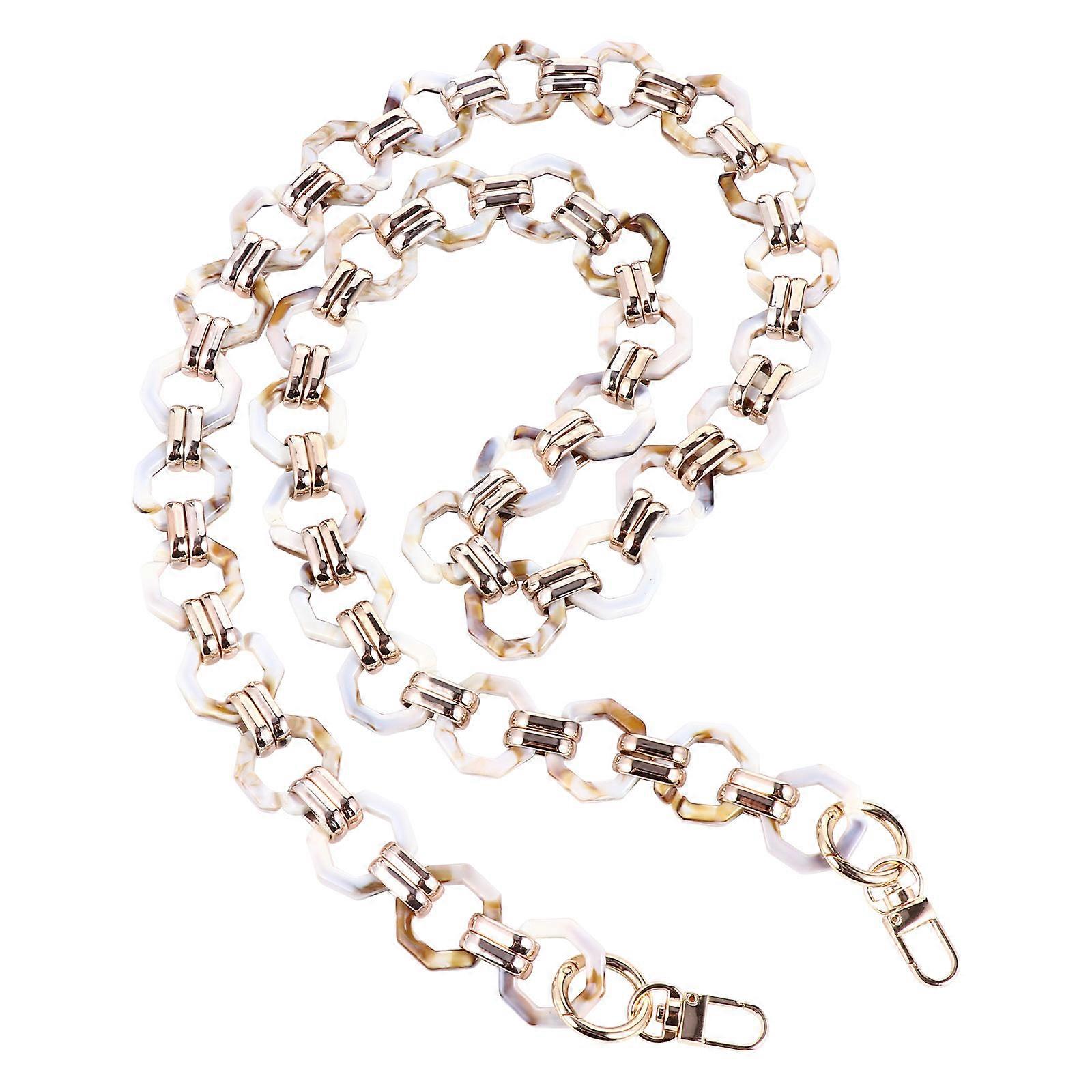 Resin Purse Chain Golden for Decor Bag Handle Chain Offering DIY Versatility Features