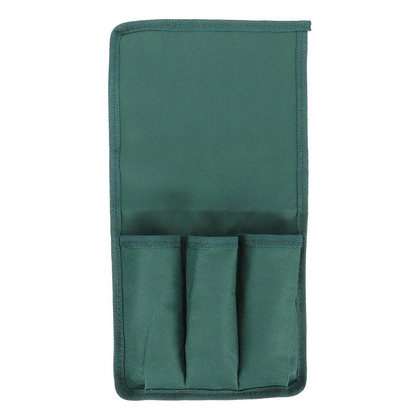 Garden Tool Storage Bag Gardening Tool Storage Pouch Green Color 37x19cm Tool Organizer 1Pcs