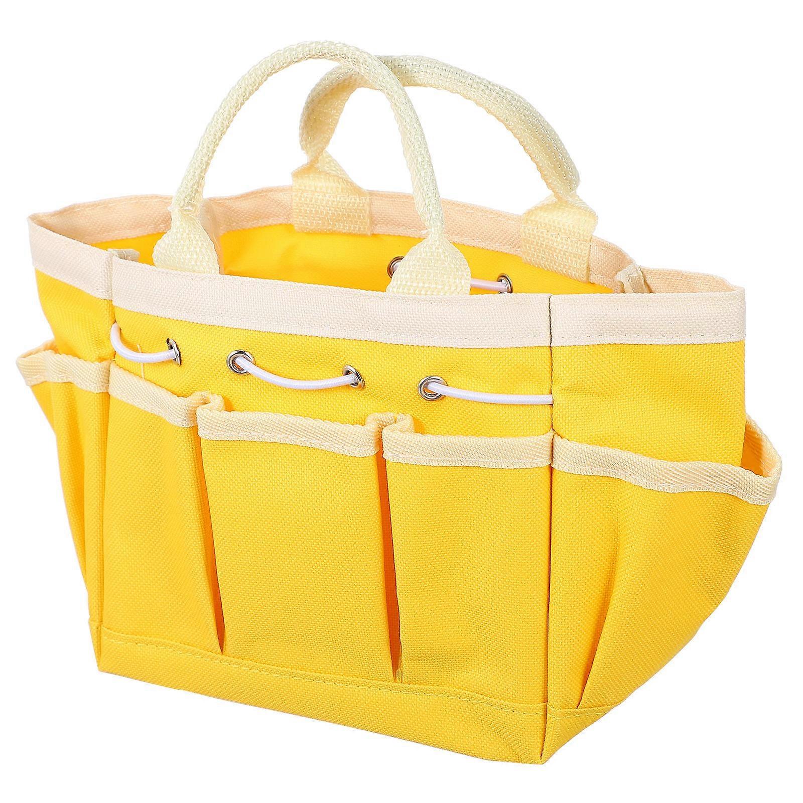 Garden Tool Bag With Compartments For Planting Trimming Transplanting 27X15CM 1Pack