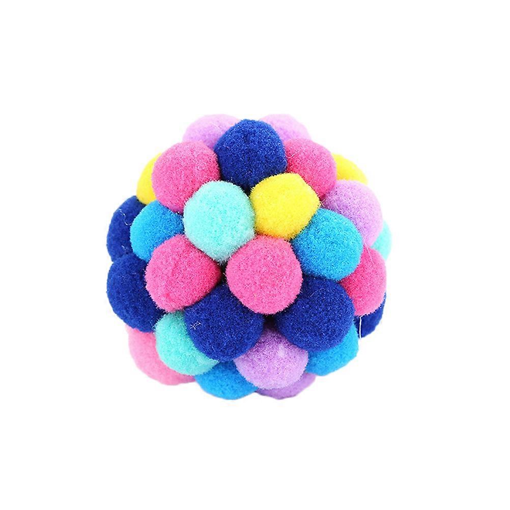 Colorful Cat Bell Balls Interactive Pounce Chase Engaging Indoor Play Random Color