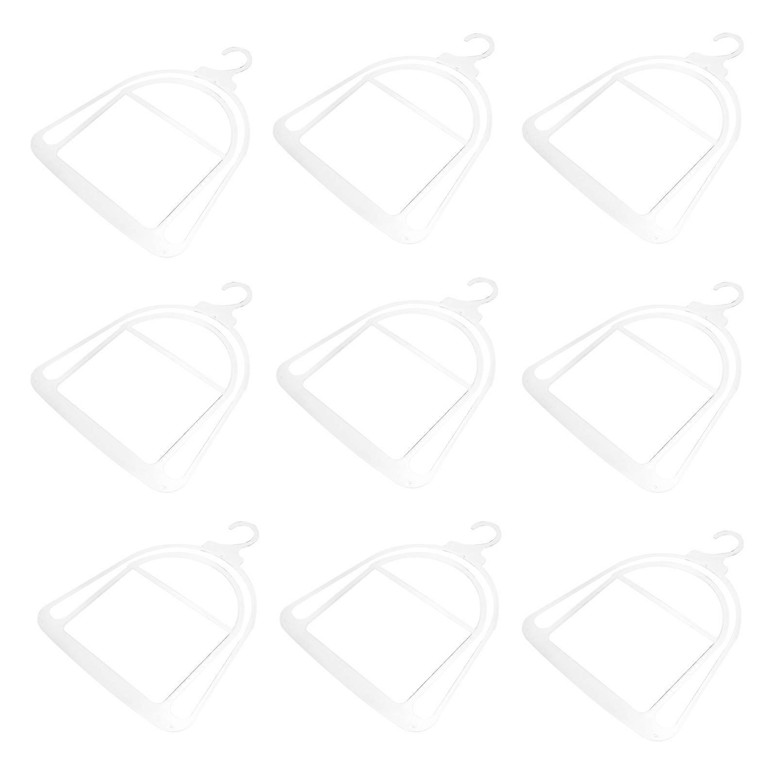 Cap Organizer Hat Hanger Compact Design Transparent Plastic 10Pcs For
