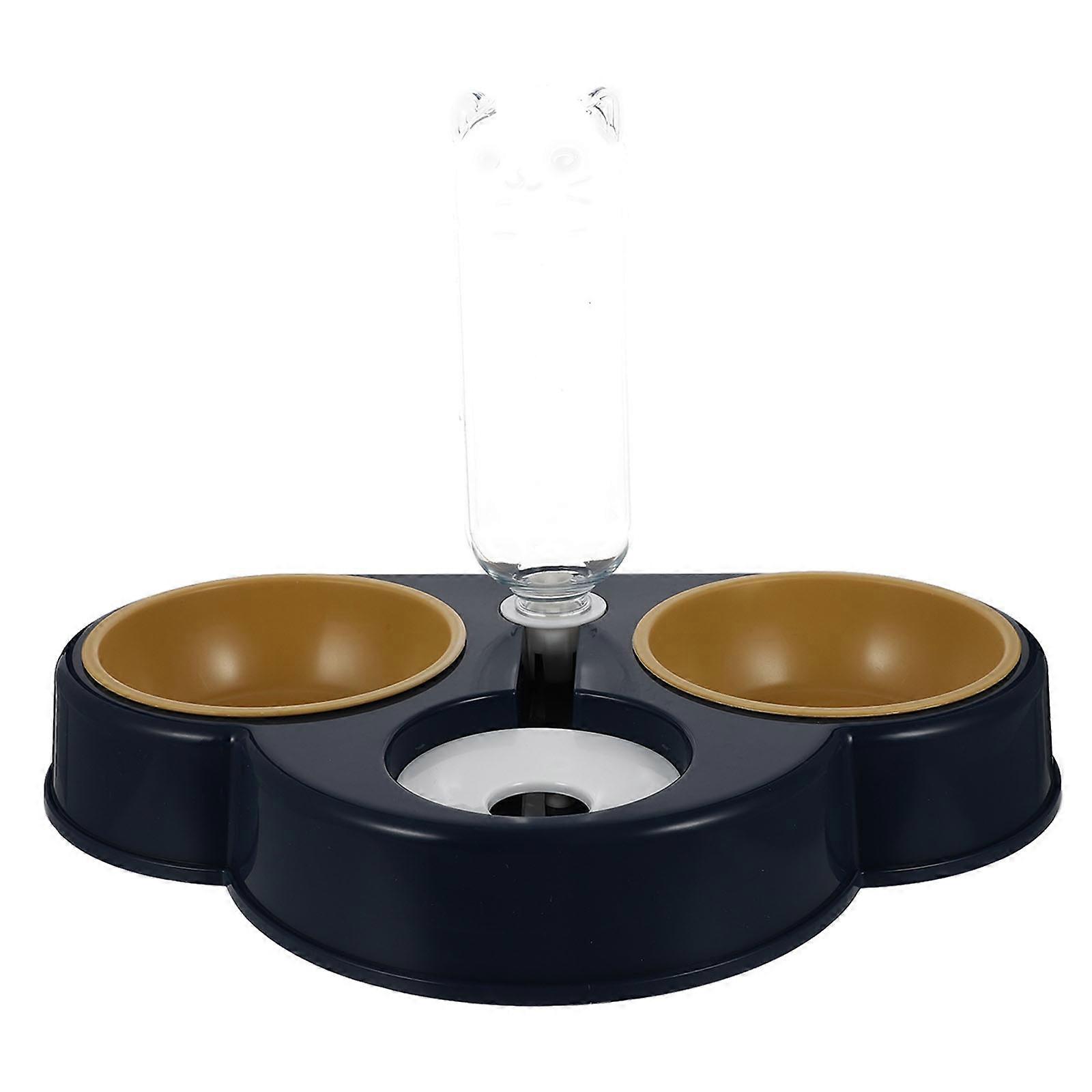 Pet Feeder with Detachable Feeding Bowl Plastic Drinking Basin for Household Use