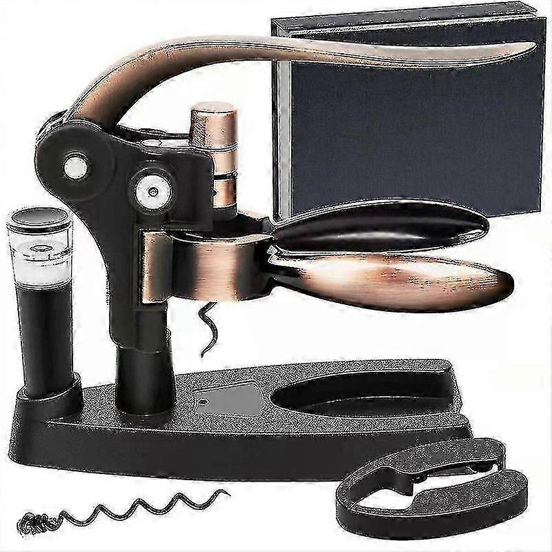 Ouvre-bouteille de vin Corkscrew Setnees Pas Casser Solid Wine Accessroies Gift Set avec support