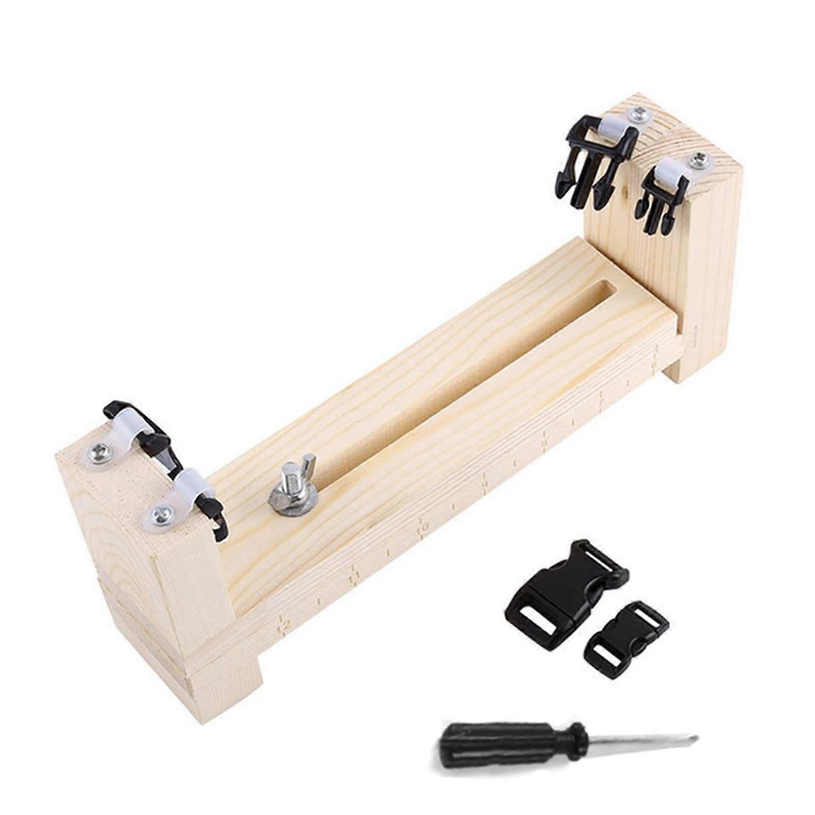 Maker Making Kits Wristband Maker Wooden Paracord Jig Tool for Paracord Braiding Weaving Craft